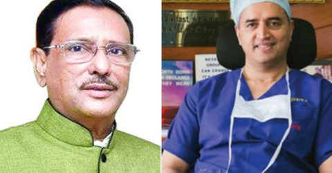 ওবায়দুল কাদেরকে দেখতে ভারতের প্রখ্যাত হৃদরোগ বিশেষজ্ঞ দেবী শেঠি বিএসএমএমইউতে