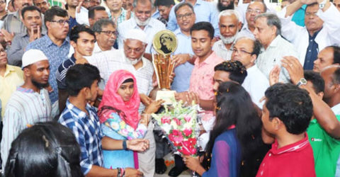 ‘বঙ্গবন্ধু আন্তঃবিশ্ববিদ্যালয় স্পোর্টস চ্যাম্পিয়নশীপ’-এ দেশ সেরা হওয়ায় যবিপ্রবিতে আনন্দ শোভাযাত্রা