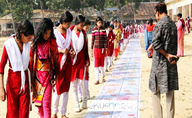 নড়াইলে বিশ্বের প্রথম ও সর্ববৃহৎ শিশু চিত্রকর্ম