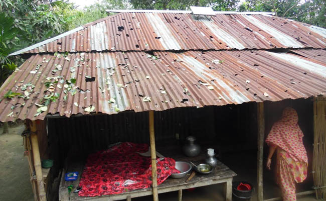 নড়াইলের কালিয়ায় শিলাঝড়ে ব্যাপক ক্ষতি