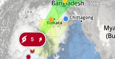 উড়িষ্যা ছাড়িয়ে এখন পশ্চিমবঙ্গের দিকে ‘ফণী’