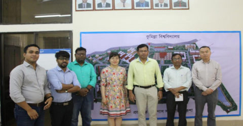 কুবি উপাচার্যের সাথে চীনের বিশ্ববিদ্যালয় প্রতিনিধির সাক্ষাৎ