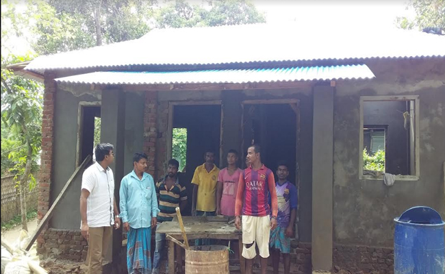 মহালছড়িতে দুর্যোগ সহনীয় বাসগৃহ নির্মাণে বদলে দিল ৩২পরিবারের ভাগ্য